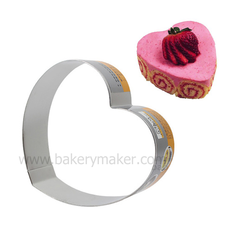 Mousse cake ring/พิมพ์มูสเค้ก/ชีสเค้กหัวใจ 7.5" สูง 5 ซม. จำหน่าย